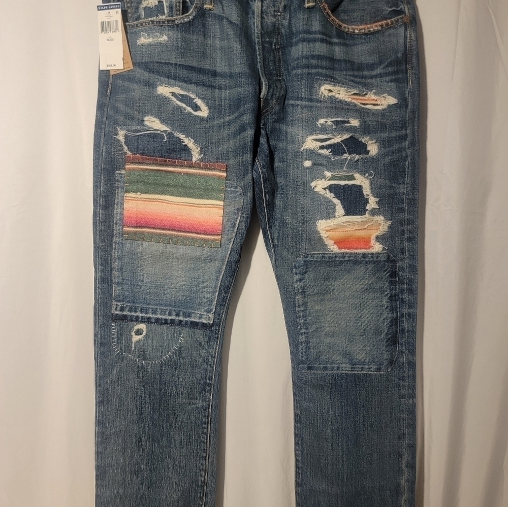 POLO RALPH LAUREN Mens The Varick Slim Straight Jeans 34x30